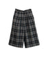 【SOI-MeME】check lame jacquard half pants