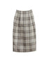 【SOI-MeME】check lame jacquard skirt