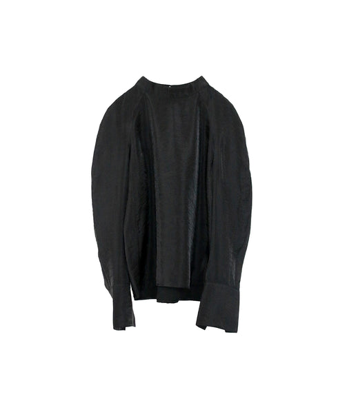 viscose satin raglan blouse