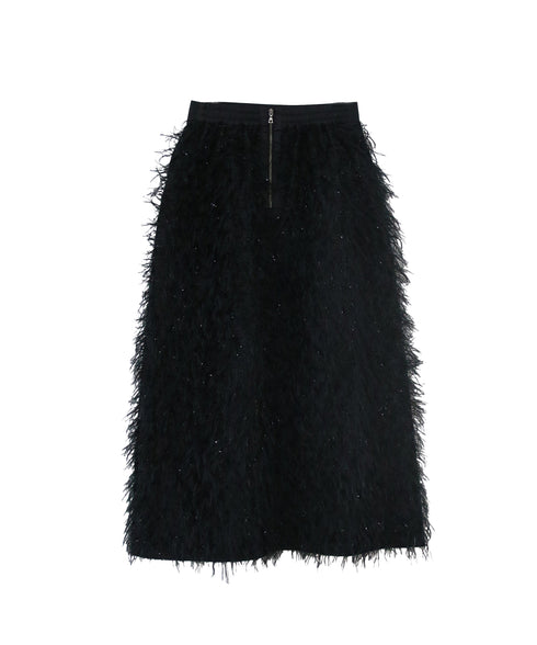 【SOI-MeME】sheer fringe skirt