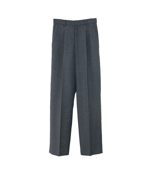 wool saxony straight pants