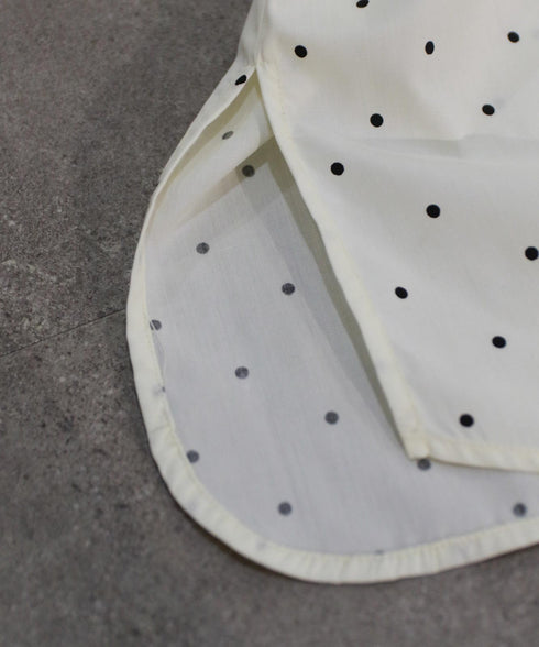 tuck frill volume sleeve blouse