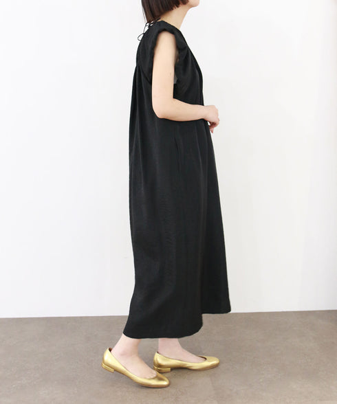 viscose satin balloon dress