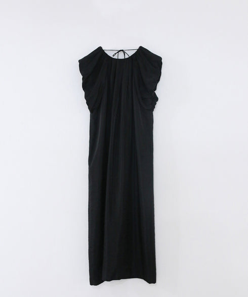 viscose satin balloon dress