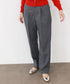 wool saxony straight pants