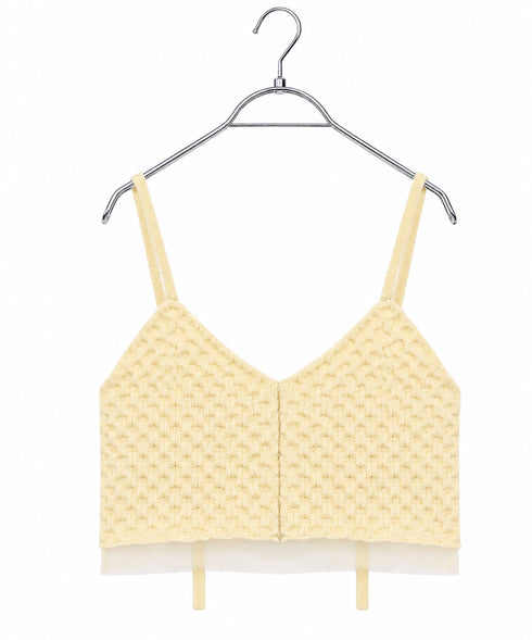 polyester honeycomb knit camisole