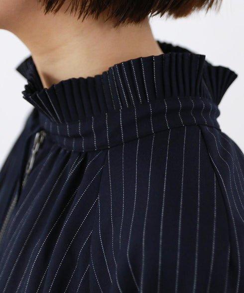 pleats cocoon mid-blouson