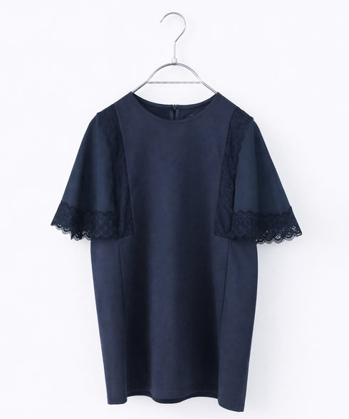 laced handkerchief sleeve cut-sew