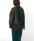sheer velour 2way tie shirt