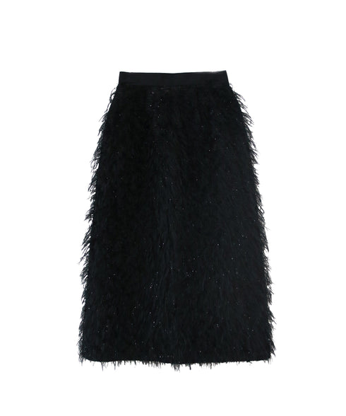 【SOI-MeME】sheer fringe skirt