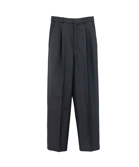 wool saxony straight pants