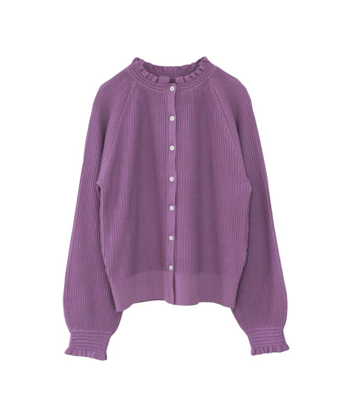 rayon nylon ripple 2way cardigan