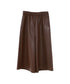 soft eco-leather half pants
