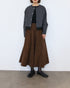 10/16発売予定 polyester milano rib scallop-lace hem cardigan