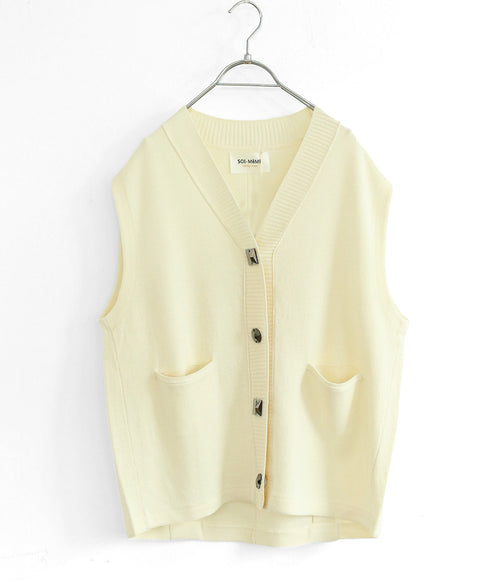 【SOI-MeME】cocoon bijou vest