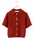 crochet polo knit cardigan