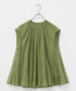 sheer starched cotton godet blouse