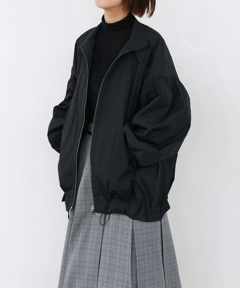 【再入荷】 volume sleeve taffeta mid-blouson