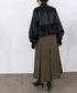 eco leather pleats jacket