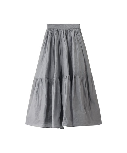 【再入荷】sheer starched cotton gather skirt