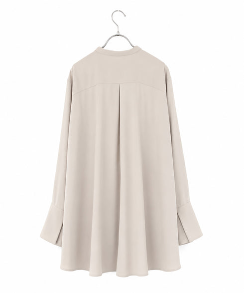 <8/28発売>【SOI-MeME】crystal pleats satin shirt