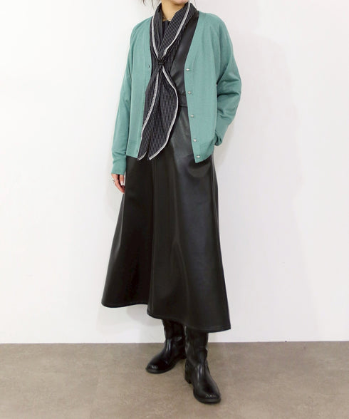 16G lame knit raglan cardigan