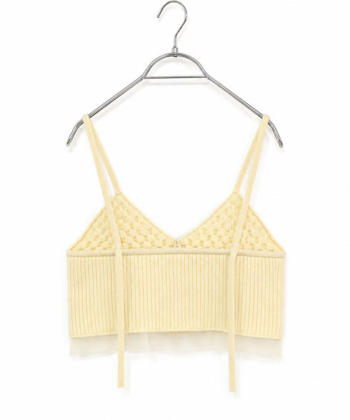 polyester honeycomb knit camisole
