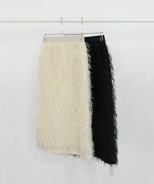 【SOI-MeME】sheer fringe skirt