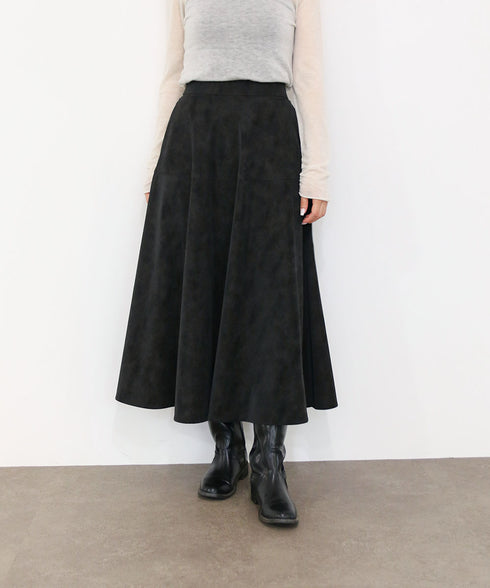 eco-suede circular skirt