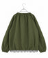 scallop-lace hem twill blouson