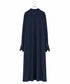 <8/28発売>【SOI-MeME】crystal pleats satin shirt dress