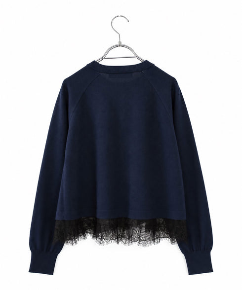 【10/23発売予定】eyelash lace hem A‐line cardigan