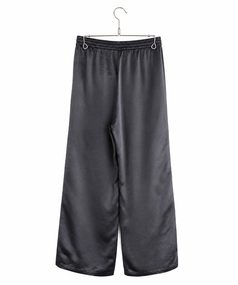 【SOI-MeME】eyelash lace satin drawstring pants