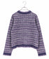boucle tweed knit jacket