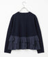 【10/23発売予定】layered taffeta knit jacket