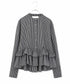 <9/4発売>spiral ruffle modern blouse