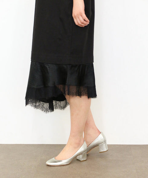 eyelash lace hem cut-one-piece