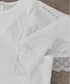 laced handkerchief sleeve cut-sew