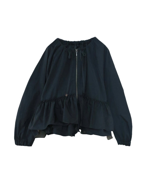 spiral taffeta raffle blouson