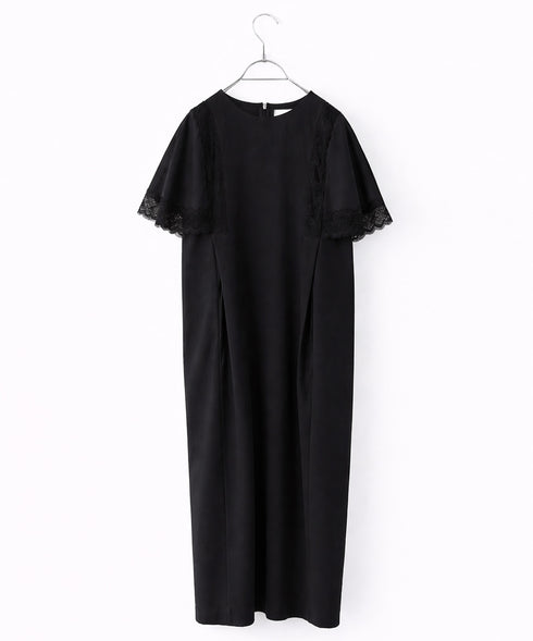 laced handkerchief sleeve one-piece