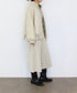 soft eco-leather padded midi blouson