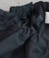 scallop-lace hem twill blouson