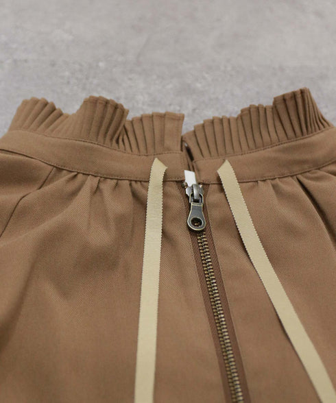 pleats cocoon mid-blouson