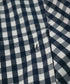 gingham check pleats frill blouson