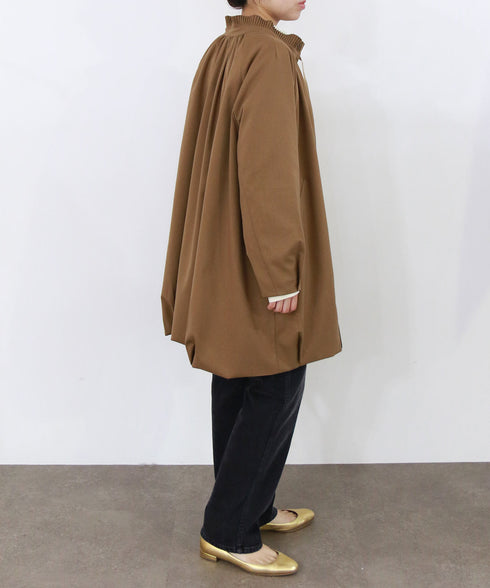 pleats cocoon mid-blouson