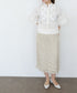 【SOI-MeME】code embroidery pearl blouse