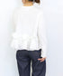 spiral ruffle cutsew top