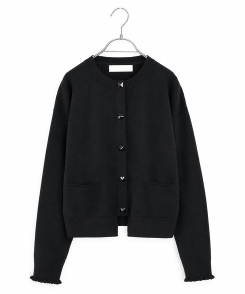 cotton cashmere bijou cardigan