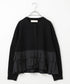 【10/23発売予定】layered taffeta knit jacket