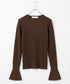 【10/23発売予定】lame spangle rib knit top